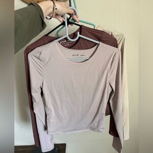 Pink Rose Cropped Long sleeve bundle